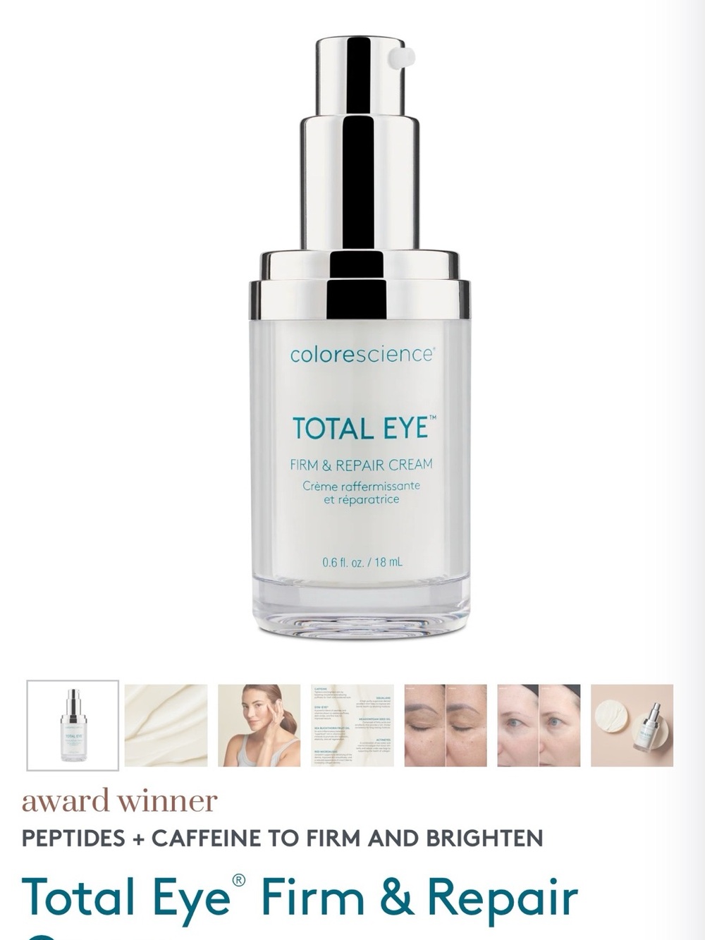 Colorescience Total Eye Firm & Repair Cream